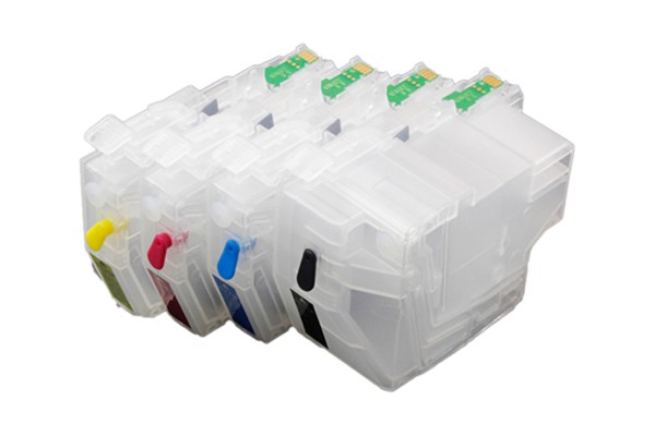 Refillable Cartridge Set Compatible with Brother LC3217 & LC3219 Series Cartridges.