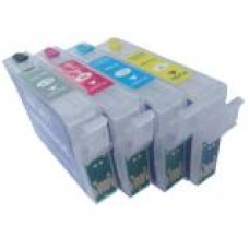A set of pre-filled Epson Compatible T1005 dye sublimation ink cartridges.