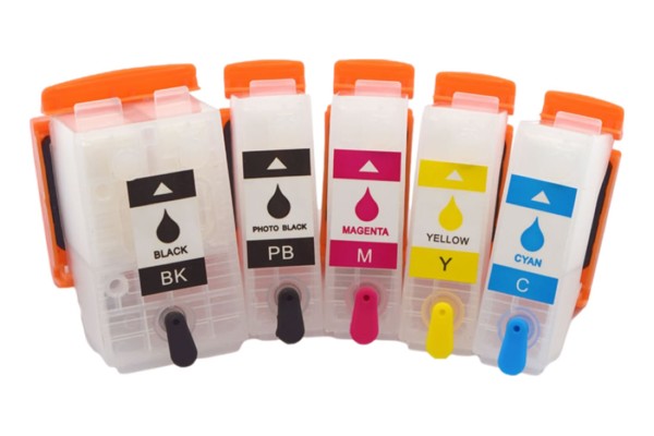 Refillable Cartridge Set Compatible with Epson 202 & 202XL, Kiwi Series Cartridges.