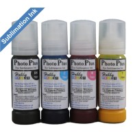 PhotoPlus 4 Colour set of 70ml Sublimation Ink for Epson Ecotank Printers PhotoPlus 4 Colour set of 70ml Sublimation Ink for Epson Ecotank Printers