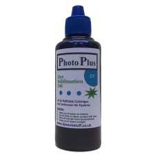 100ml of Cyan Brother Compatible  Sublimation Ink -  PhotoPlus Brand.