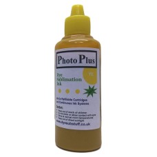 100ml of Yellow Brother Compatible  Sublimation Ink -  PhotoPlus Brand.