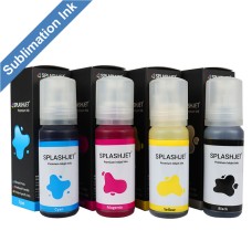4 Bottle set of CMYK Dye Sublimation Ink for Epson EcoTank Printers using 101 or 102 Series Inks.