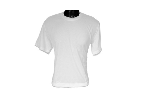 T Shirt - XXLarge Adult Size White Cotton/Polyester T Shirt for Dye Sublimation Printing.