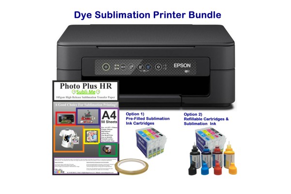 Crafter's Sublimation Printer Bundle - Epson XP-2200 with Sublimation Accessory Kit Options.